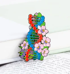 ADN avec fleurs - Pins-Codex Anatomicus Hot