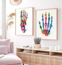 Anatomie de la main - Aquarelle-Codex Anatomicus Discount