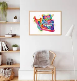 Anatomie de la mâchoire - Aquarelle-Codex Anatomicus Sale