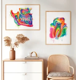 Anatomie de la mâchoire - Aquarelle-Codex Anatomicus Sale