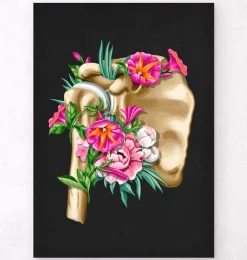 Anatomie de l'épaule - Floral - Noir-Codex Anatomicus Discount