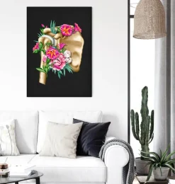Anatomie de l'épaule - Floral - Noir-Codex Anatomicus Discount