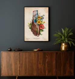 Anatomie du pied II - Floral - Vintage-Codex Anatomicus