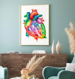 Art coeur anatomique - Aquarelle-Codex Anatomicus Discount
