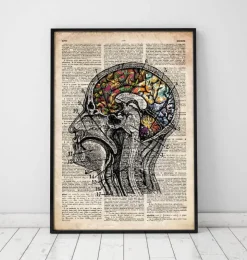 Art du cerveau floral - Ancien dictionnaire-Codex Anatomicus Hot