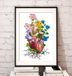 Coeur avec fleurs-Codex Anatomicus Online