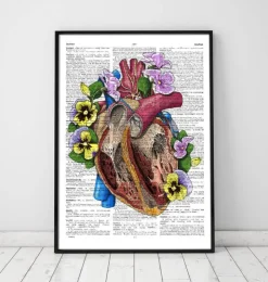 Coeur avec fleurs II - Dictionnaire-Codex Anatomicus Hot