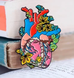 Coeur avec fleurs II - Pins-Codex Anatomicus Hot