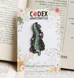Colonne vertébrale avec des fleurs - Pins-Codex Anatomicus Best