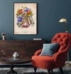 Cordes vocales - Floral - Vintage-Codex Anatomicus New