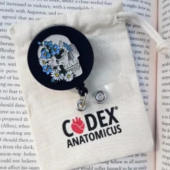 Crâne - Porte-badge rétractable-Codex Anatomicus Clearance