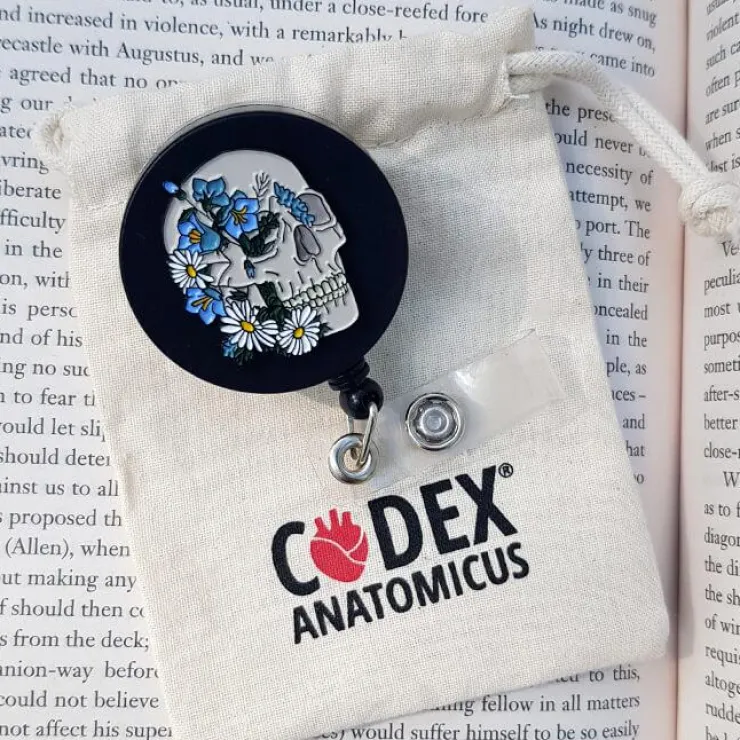 Crâne - Porte-badge rétractable-Codex Anatomicus Clearance