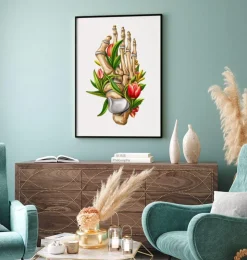 Hallux valgus - Floral - Blanc-Codex Anatomicus Discount