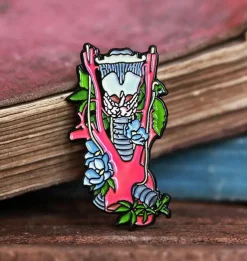 Larynx, aorte et thyroïde avec fleurs - Pins-Codex Anatomicus Online