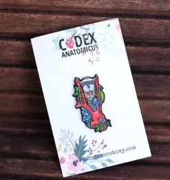 Larynx, aorte et thyroïde avec fleurs - Pins-Codex Anatomicus Online
