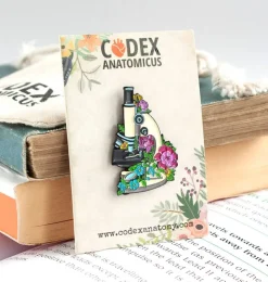 Microscope avec fleurs - Pins-Codex Anatomicus Sale