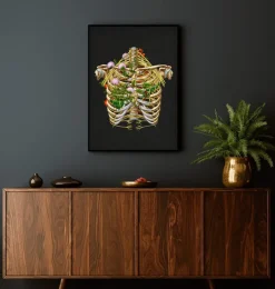 Nerf intercostal - Floral - Noir-Codex Anatomicus New