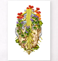 Nerfs sacrés - Floral - Blanc-Codex Anatomicus Hot