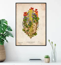 Nerfs sacrés - Floral - Vintage-Codex Anatomicus Online