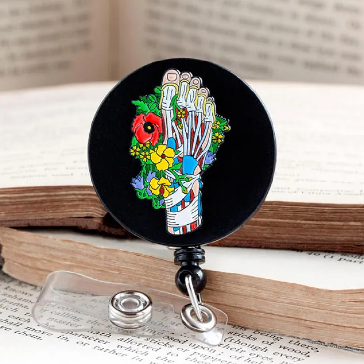 Pied - Porte-badge rétractable-Codex Anatomicus Online