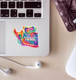 Sticker d'anatomie de la mâchoire - Aquarelle-Codex Anatomicus Sale