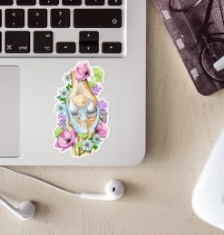 Sticker d'anatomie du genou - Floral-Codex Anatomicus Best