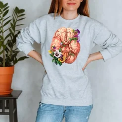 Sweat Unisex Cerveau - Floral-Codex Anatomicus Best