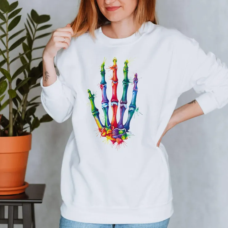 Sweat Unisexe à la Main - Aquarelle-Codex Anatomicus Online