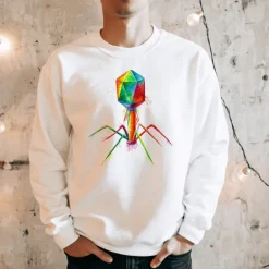 Sweat Unisexe Bacteriophage - Aquarelle-Codex Anatomicus Best