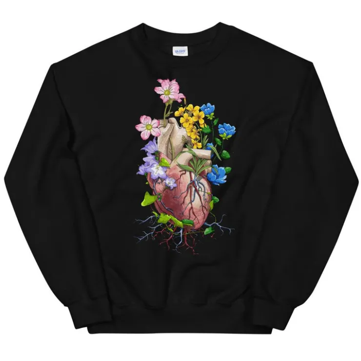 Sweat Unisexe Cœur I - Floral-Codex Anatomicus Hot