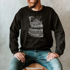 Sweat Unisexe Dentaire - Chalkboard-Codex Anatomicus Discount