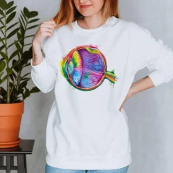 Sweat Unisexe des Yeux - Aquarelle-Codex Anatomicus Discount