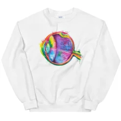 Sweat Unisexe des Yeux - Aquarelle-Codex Anatomicus Discount