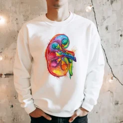 Sweat Unisexe Rein - Aquarelle-Codex Anatomicus Online