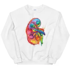Sweat Unisexe Rein - Aquarelle-Codex Anatomicus Online