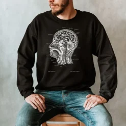 Sweat Unisexe Section de Tête - Chalkboard-Codex Anatomicus New