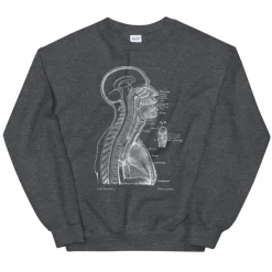 Sweat Unisexe Section de Tête II - Chalkboard-Codex Anatomicus