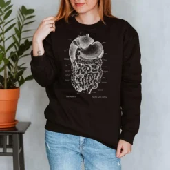 Sweat Unisexe Système Digestif - Chalkboard-Codex Anatomicus Hot