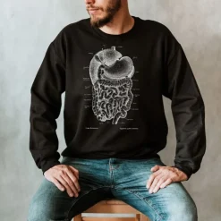 Sweat Unisexe Système Digestif - Chalkboard-Codex Anatomicus Hot