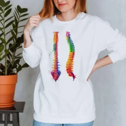 Sweat Unisexe Vertébrale - Aquarelle-Codex Anatomicus Sale