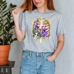 T-shirt Unisexe Cage Thoracique - Floral-Codex Anatomicus Best