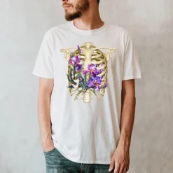T-shirt Unisexe Cage Thoracique - Floral-Codex Anatomicus Best