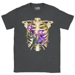 T-shirt Unisexe Cage Thoracique - Floral-Codex Anatomicus Best