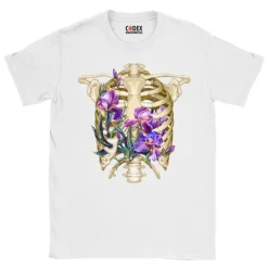 T-shirt Unisexe Cage Thoracique - Floral-Codex Anatomicus Best