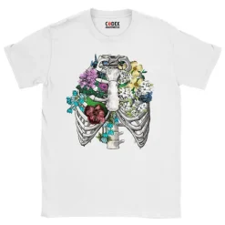 T-shirt Unisexe Cage Thoracique - Floral-Codex Anatomicus Discount