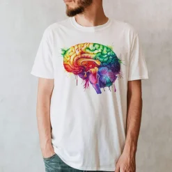 T-shirt Unisexe Cerveau - Aquarelle-Codex Anatomicus Outlet