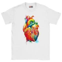 T-shirt Unisexe Coeur III - Aquarelle-Codex Anatomicus Sale