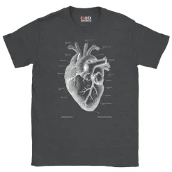 T-shirt Unisexe Coeur III - Chalkboard-Codex Anatomicus Outlet