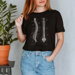 T-shirt Unisexe Colonne Vertébrale - Chalkboard-Codex Anatomicus Best