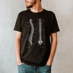 T-shirt Unisexe Colonne Vertébrale - Chalkboard-Codex Anatomicus Best